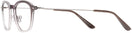 Oval Dark Brown Fade Tod&#39;s 5158 Single Vision Full Frame View #3