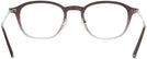 Oval Dark Brown Fade Tod&#39;s 5158 Single Vision Full Frame View #4