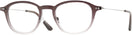 Oval Dark Brown Fade Tod&#39;s 5158 Single Vision Full Frame View #1