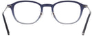 Oval Dark Blue Fade Tod&#39;s 5158 Single Vision Full Frame View #4