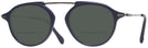 Round Matte Blue Tod&#39;s 5181 Bifocal Reading Sunglasses View #1