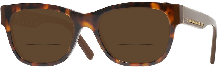 Square Tortoise Tod&#39;s 5194 Bifocal Reading Sunglasses View #1