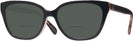 Square Black/transparent Blush Coach 6226U Bifocal Reading Sunglasses View #1