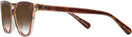 Square Dark Tortoise/canary Coach 6226U w/ Gradient Bifocal Reading Sunglasses View #3