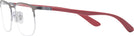 Rectangle Gunmetal Ray-Ban 6513 Progressive No-Lines View #3