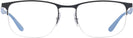 Rectangle Black Ray-Ban 6513 Single Vision Full Frame View #2