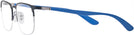 Rectangle Black Ray-Ban 6513 Single Vision Full Frame View #3