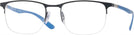 Rectangle Black Ray-Ban 6513 Progressive No-Lines View #1