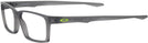 Rectangle Satin Grey Smoke Oakley 8060 Single Vision Full Frame View #3