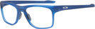Rectangle Satin Transparent Blue Oakley OX8144 Single Vision Full Frame View #1