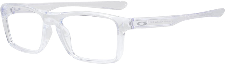 Rectangle Polished Clear Oakley OX8178 Single Vision Full Frame View #1