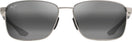 Rectangle Silver/Grey Lens Maui Jim Ka&#39;ala 856 View #2