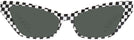 Cat Eye Black White Damier Alain Mikli A05036 Progressive No Line Reading Sunglasses View #2