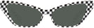 Cat Eye Black White Damier Alain Mikli A05036 Progressive No Line Reading Sunglasses View #2