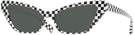 Cat Eye Black White Damier Alain Mikli A05036 Progressive No Line Reading Sunglasses View #1
