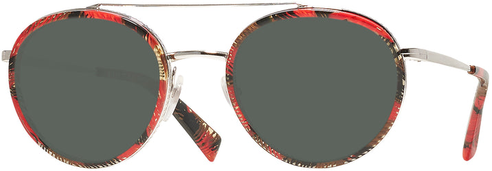 Round Palmier Rough/silver Alain Mikli A02027 Progressive No Line Reading Sunglasses View #1