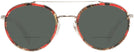 Round Palmier Rough/silver Alain Mikli A02027 Bifocal Reading Sunglasses View #2