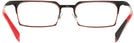 Rectangle Black Alain Mikli A02035 Single Vision Full Frame View #4