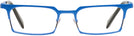 Rectangle Matte Klein Blue Alain Mikli A02035 Single Vision Full Frame View #2