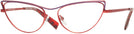 Cat Eye Matte Purple Red Alain Mikli A02038 Single Vision Full Frame View #1