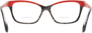 Cat Eye Black Crystal Pointille Red Alain Mikli A03037B Bifocal View #4