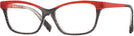 Cat Eye Black Crystal Pointille Red Alain Mikli A03037B Computer Style Progressive View #1