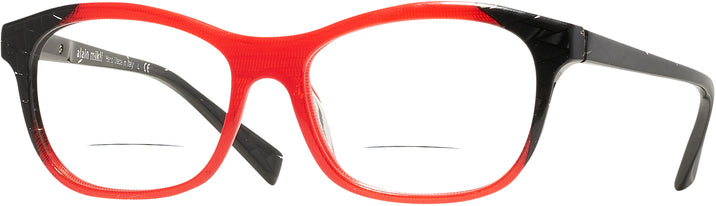 Square Black/pontille Red Alain Mikli A03068 Bifocal View #1