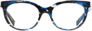 Cat Eye Chevron Havana Blue Alain Mikli A03078 Computer Style Progressive View #2