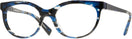 Cat Eye Chevron Havana Blue Alain Mikli A03078 Computer Style Progressive View #1