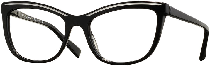 Cat Eye Black White Alain Mikli A03080 Progressive No-Lines View #1