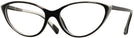 Cat Eye Black White Alain Mikli A03081 Progressive No-Lines View #1