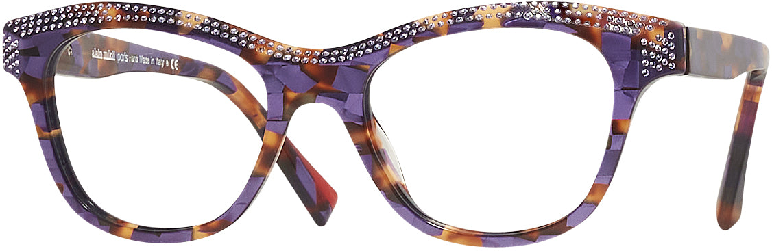 Violet Spotted Tortoise Alain Mikli A03102B Single Vision