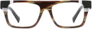 Rectangle Broze Horn/crystal/noir Mikli Alain Mikli A03109 Single Vision Full Frame View #2