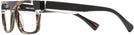 Rectangle Broze Horn/crystal/noir Mikli Alain Mikli A03109 Single Vision Full Frame View #3