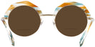 Round Light Matte Gold/brown Tortoise Alain Mikli A04006 Bifocal Reading Sunglasses View #4