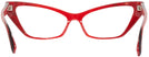 Cat Eye Red Black Alain Mikli A05036 Progressive No-Lines View #4