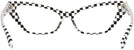 Cat Eye Black White Damier Alain Mikli A05036 Progressive No-Lines View #4