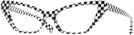 Cat Eye Black White Damier Alain Mikli A05036 Progressive No-Lines View #1