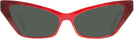 Cat Eye Red Black Alain Mikli A05036 Progressive No Line Reading Sunglasses View #2