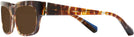 Rectangle Havana Gradient Blue Alain Mikli A05042 Progressive No Line Reading Sunglasses View #3