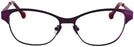 Cat Eye Purple Jonathan Adler 100 Single Vision Full Frame View #2
