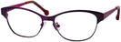 Cat Eye Purple Jonathan Adler 100 Single Vision Full Frame View #1