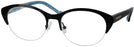 Round Black Jonathan Adler 101 Single Vision Full Frame View #1
