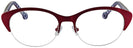 Round Burgundy Jonathan Adler 101 Single Vision Full Frame View #2