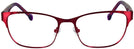Rectangle Red Jonathan Adler 102 Single Vision Full Frame View #2