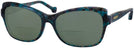 Cat Eye Teal Jonathan Adler 309 Bifocal Reading Sunglasses View #1