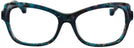 Cat Eye Teal Jonathan Adler 309 Single Vision Full Frame View #2