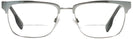 Square Brushed Gunmetal Burberry 1348 Bifocal View #2