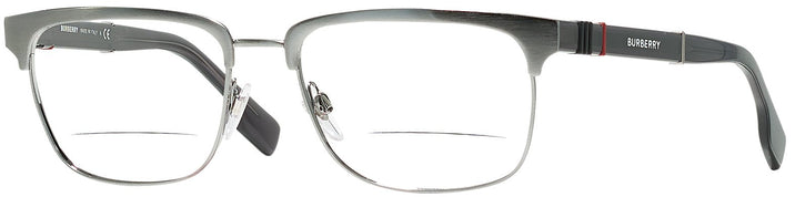 Square Brushed Gunmetal Burberry 1348 Bifocal View #1