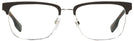 Square Silver/matte Brown Burberry 1348 Progressive No-Lines View #2